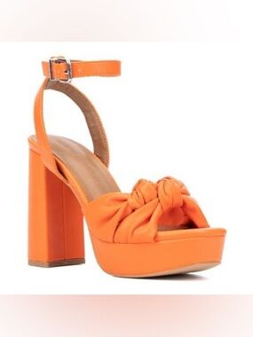 Mai Knotted Platform Block Heels